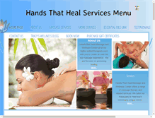 Tablet Screenshot of handsthathealmassageandwellness.com